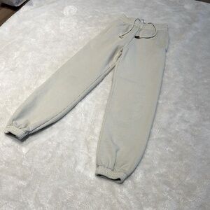 OFF WHITE sweatpants, XXS, cream/beige